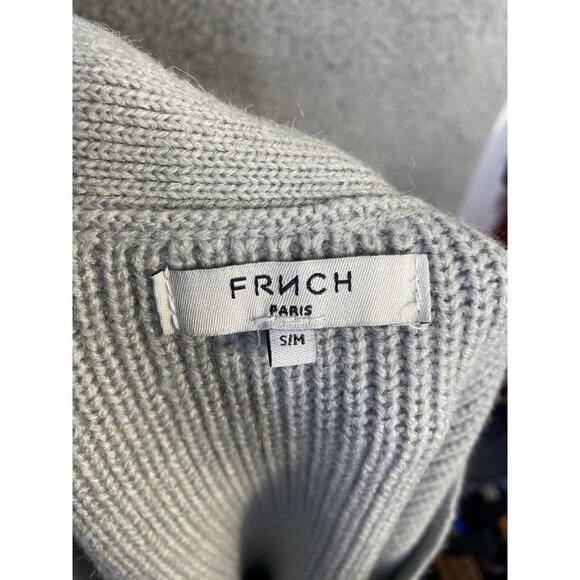 FRNCH Womens V-Neck Ribbed Knit Pullover Sweater Size S/M‎ MS18-49 - Picture 4 of 7
